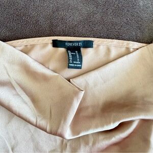 Forever 21 Beige Satin Top